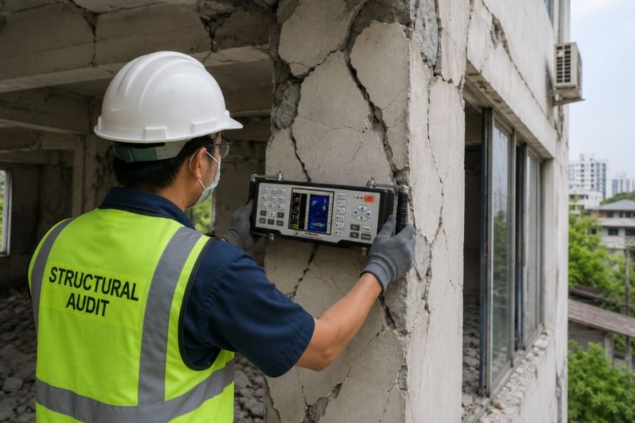 audit struktur bangunan setelah terjadi gempa